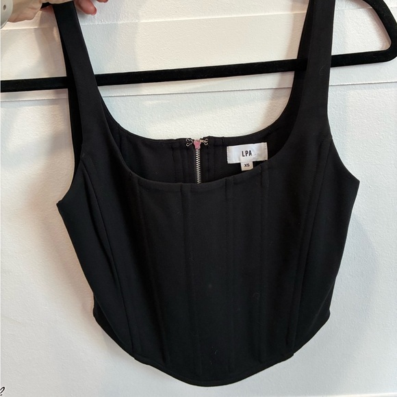 LPA black corset cropped top XS - Picture 1 of 2
